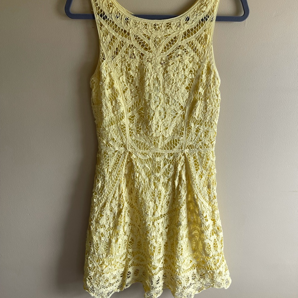 Yellow Lilly Pulitzer Lace Dress